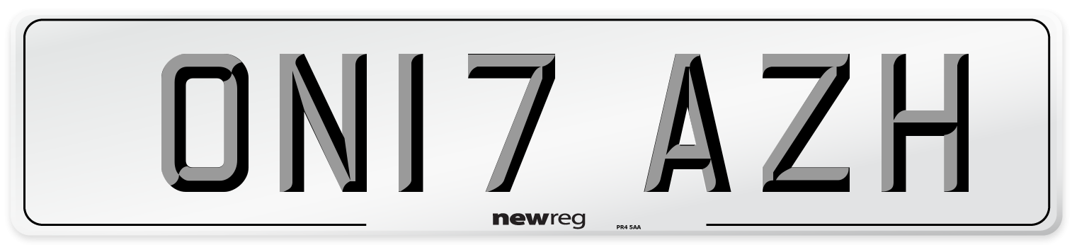 ON17 AZH Number Plate from New Reg